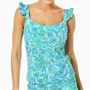 NWT Lilly Pulitzer Luxletic Maribo Bra Tank/Tankini Top xl